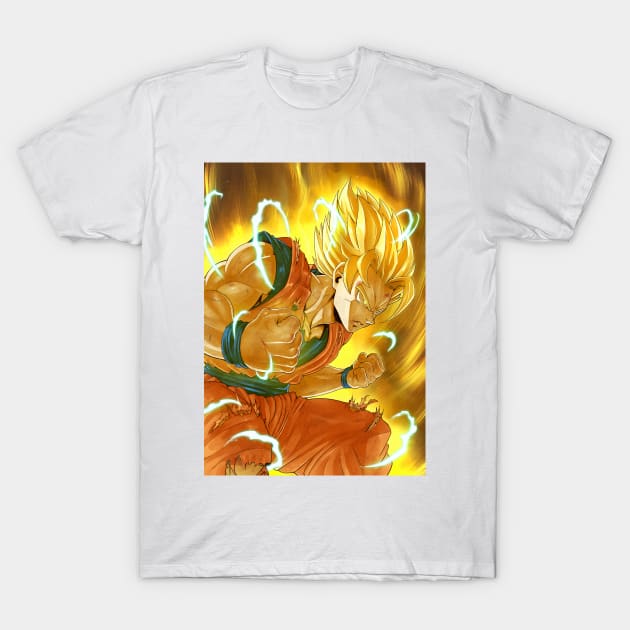 goku ssj2 T-Shirt by Charlie-ER